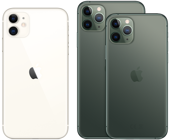 Os três iPhone 11
