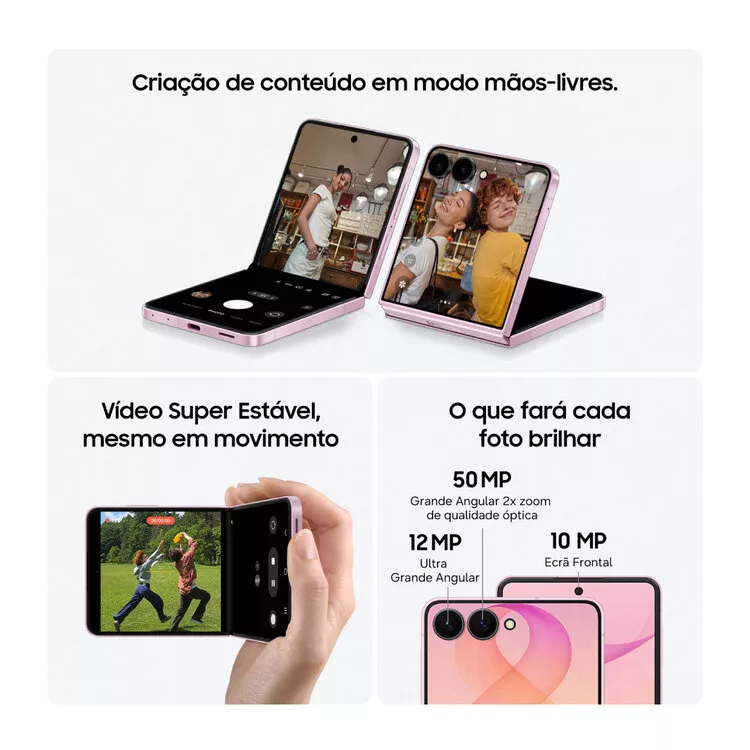 Samsung Galaxy Z Flip 8: o smartphone que combina estilo, inovação e inteligência